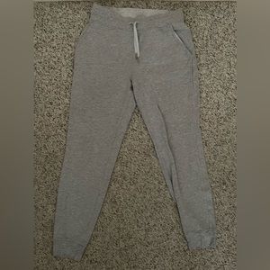 Lululemon Warm Down Jogger in Heathered Core Ultra Light Gray